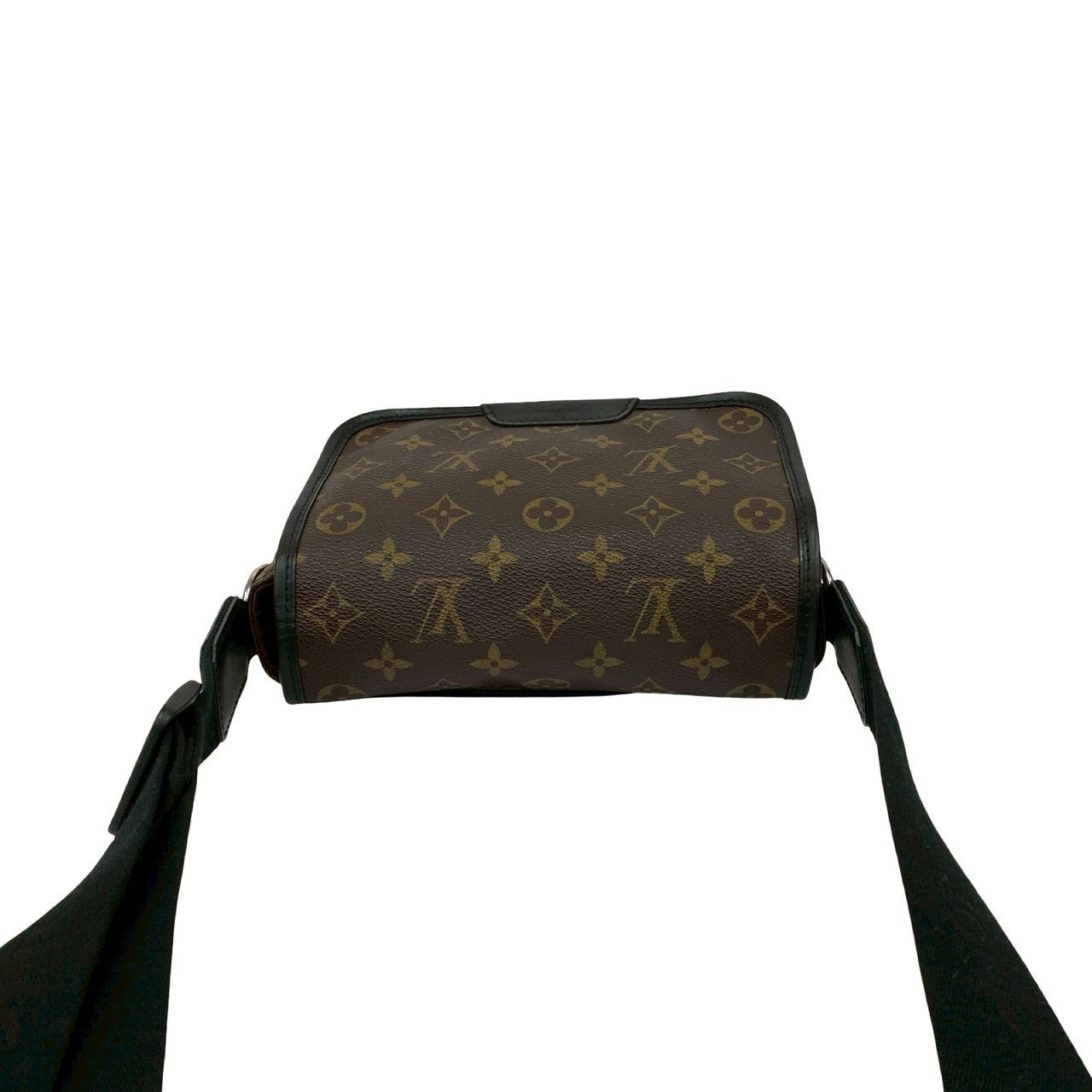 LOUIS VUITTON Shoulder Bag leather Brown Monogram Macassar Bus PM