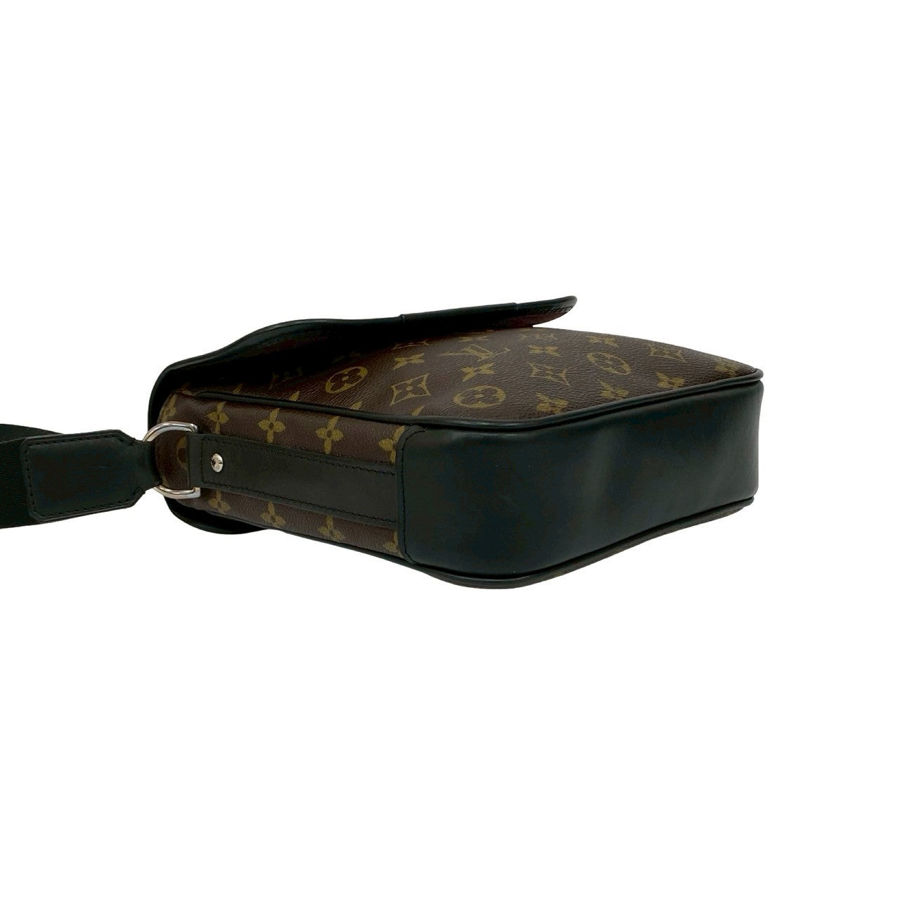 LOUIS VUITTON Shoulder Bag leather Brown Monogram Macassar Bus PM