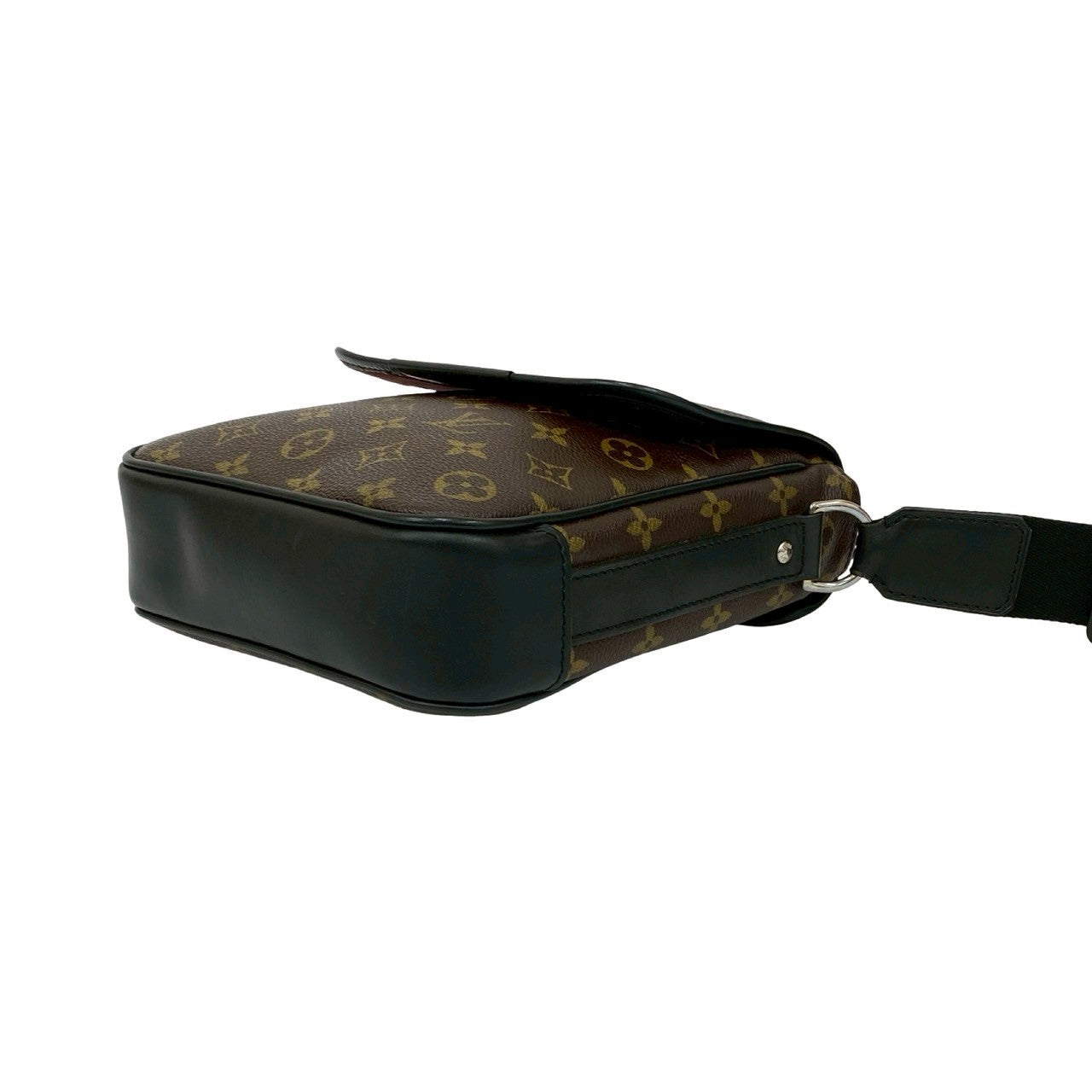 LOUIS VUITTON Shoulder Bag leather Brown Monogram Macassar Bus PM