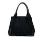 BALENCIAGA Tote Bag canvas black Navy kabas S