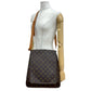 LOUIS VUITTON Shoulder Bag leather Brown Monogram Musette