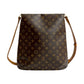 LOUIS VUITTON Shoulder Bag leather Brown Monogram Musette