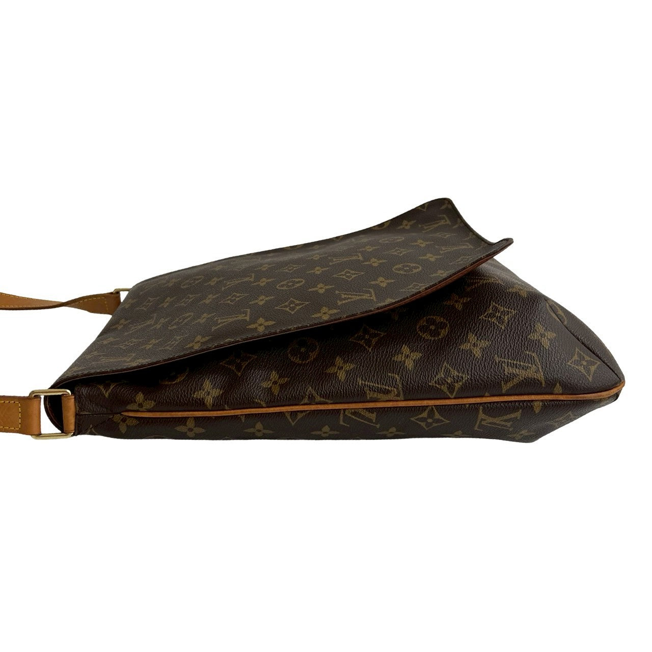 LOUIS VUITTON Shoulder Bag leather Brown Monogram Musette