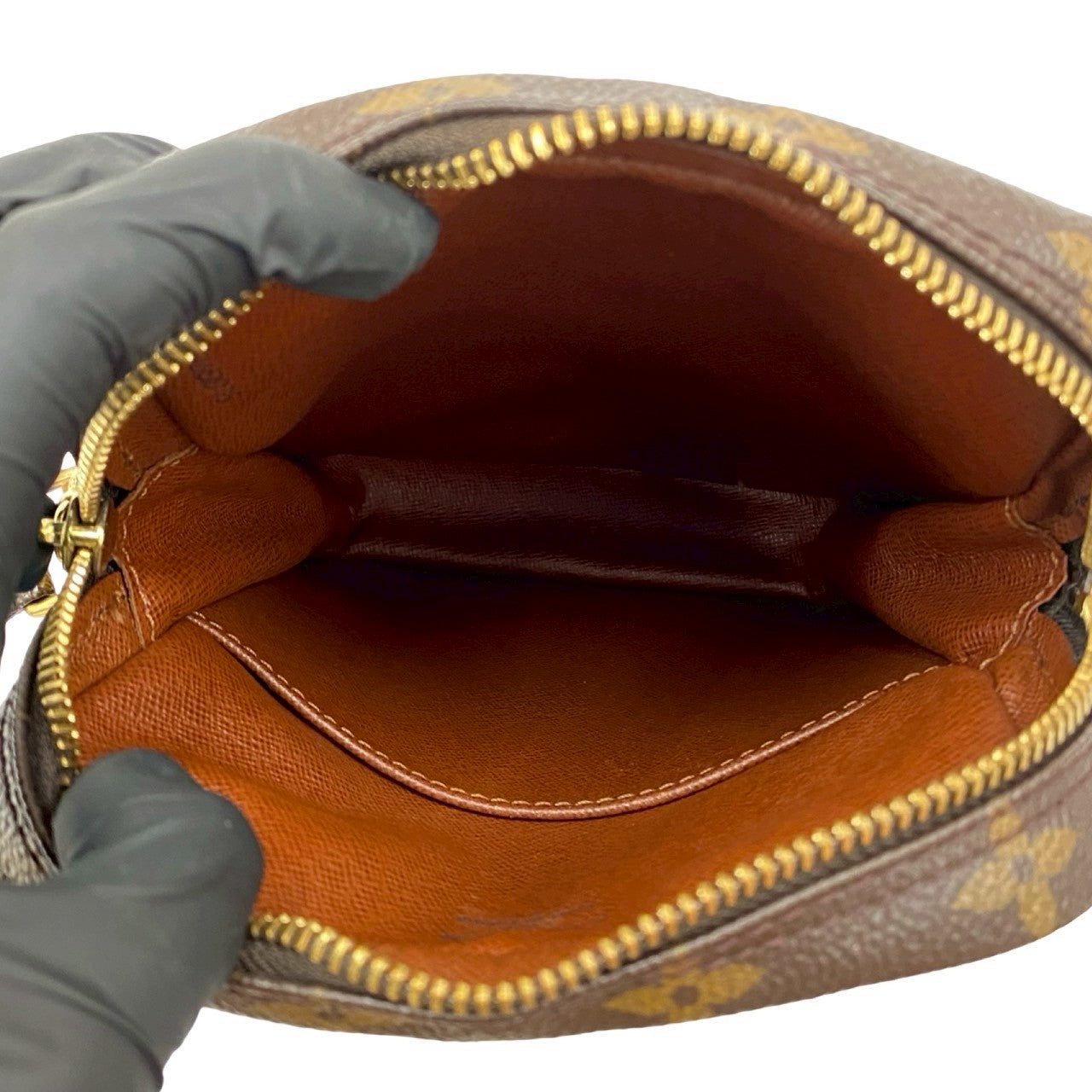 LOUIS VUITTON Shoulder Bag leather Brown Monogram Danube