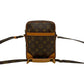 LOUIS VUITTON Shoulder Bag leather Brown Monogram Danube