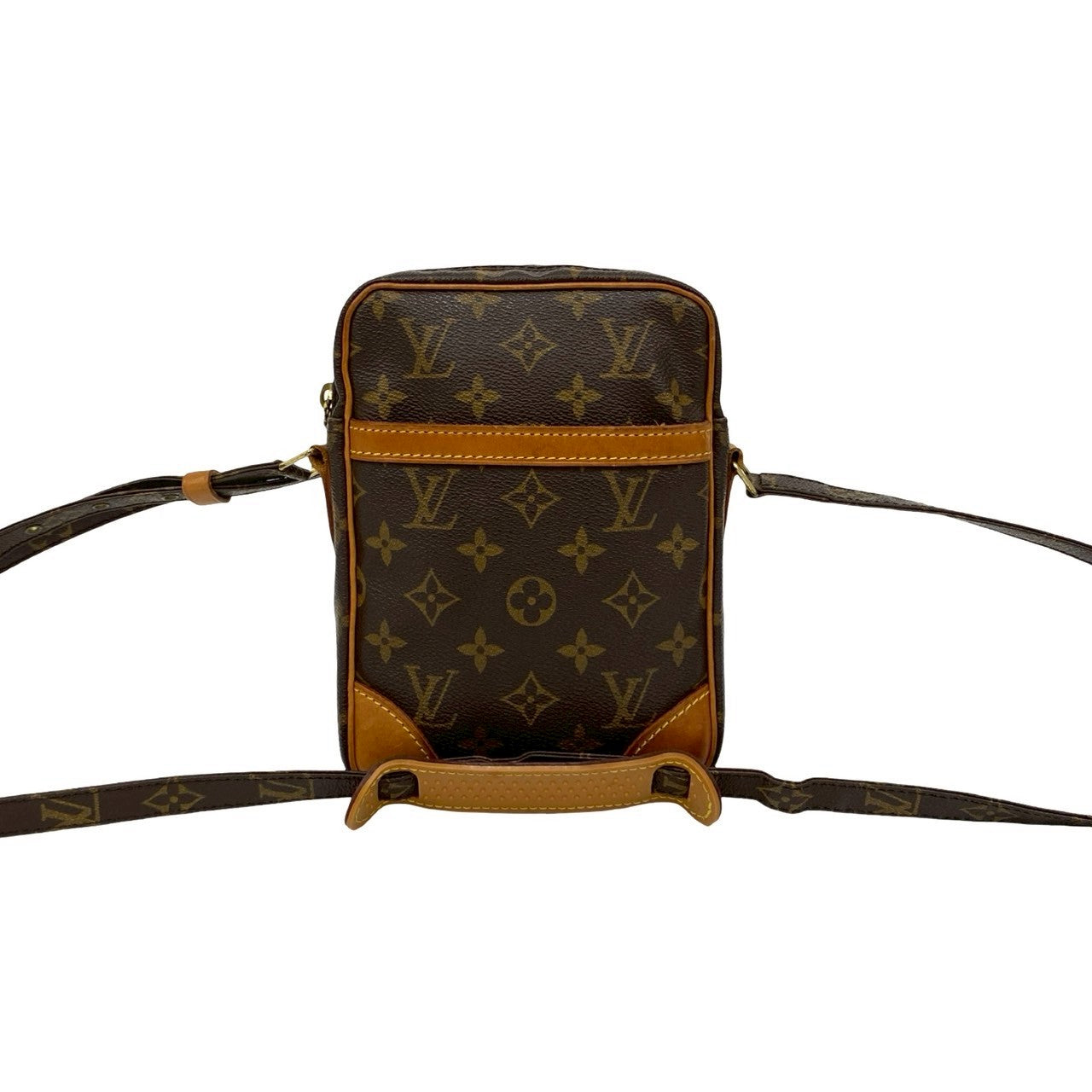 LOUIS VUITTON Shoulder Bag leather Brown Monogram Danube