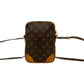 LOUIS VUITTON Shoulder Bag leather Brown Monogram Danube