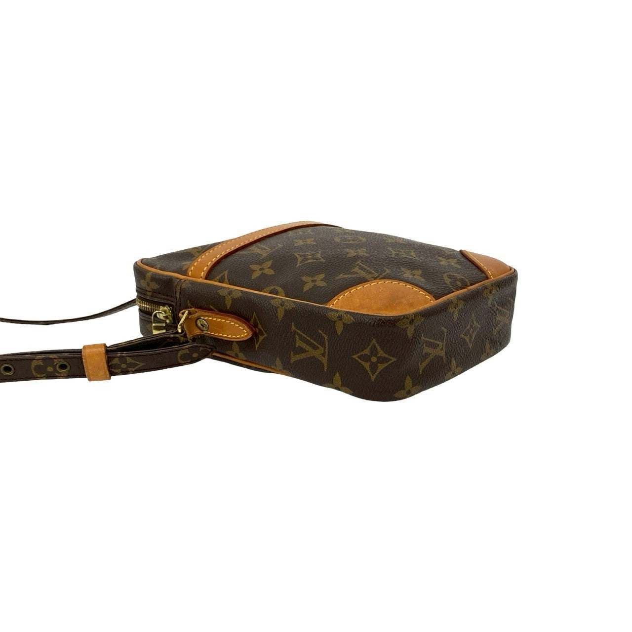 LOUIS VUITTON Shoulder Bag leather Brown Monogram Danube