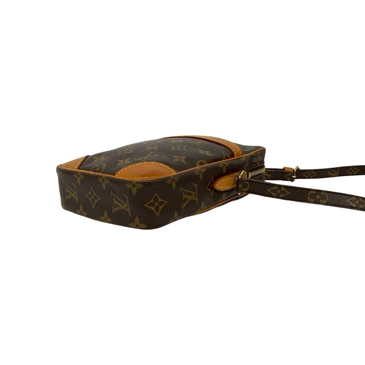 LOUIS VUITTON Shoulder Bag leather Brown Monogram Danube