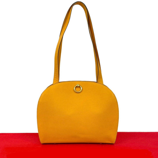 CELINE Tote Bag leather yellow