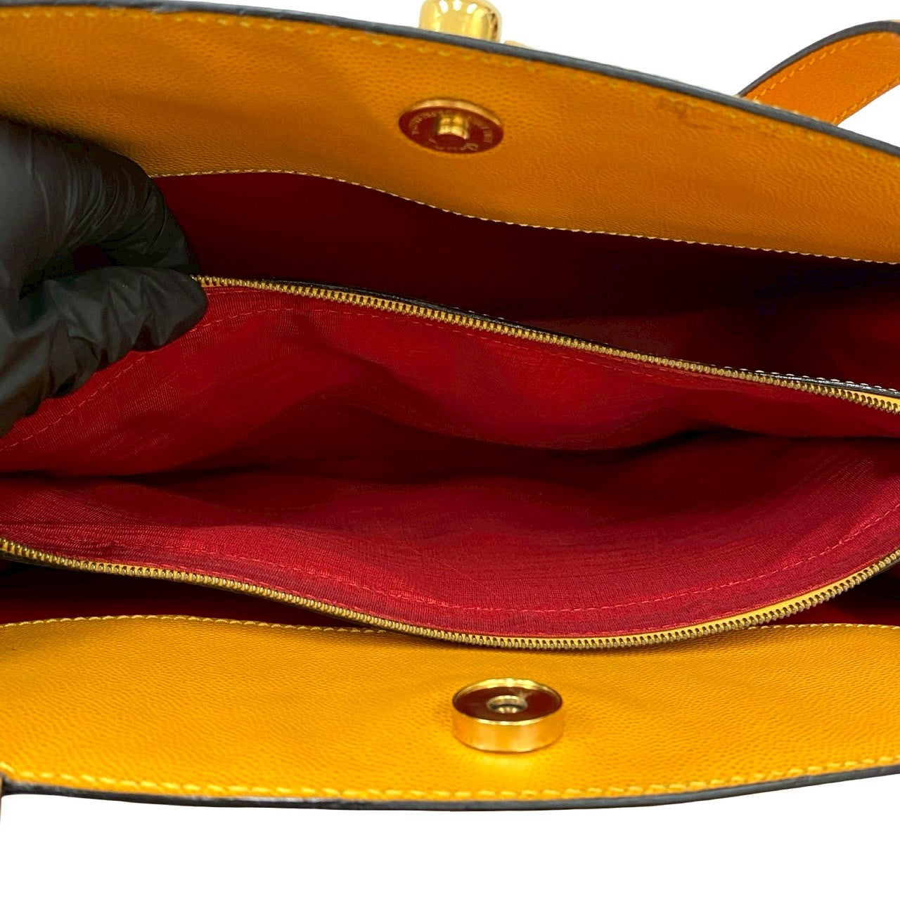 CELINE Tote Bag leather yellow