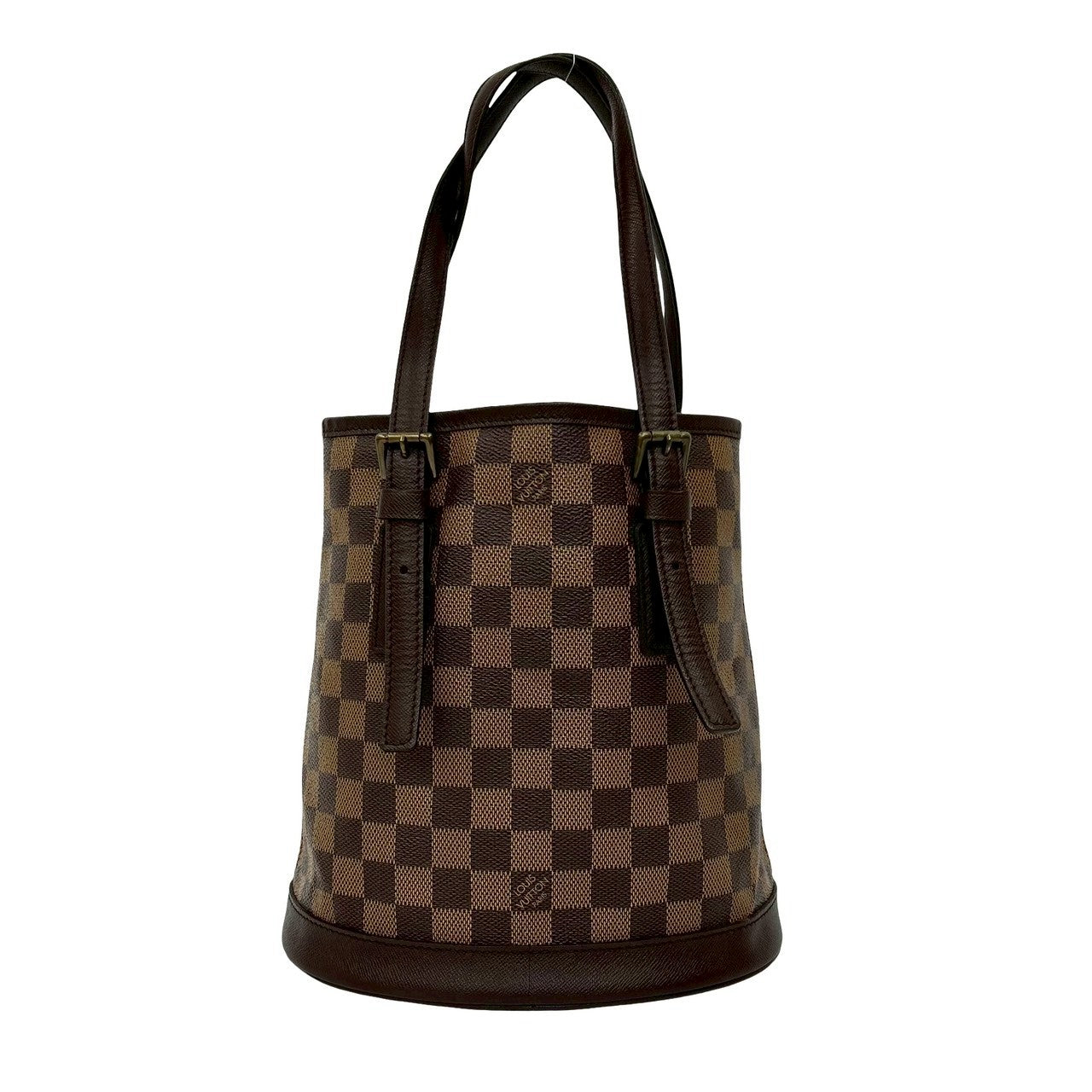 LOUIS VUITTON Tote Bag leather Brown Damier Male