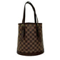 LOUIS VUITTON Tote Bag leather Brown Damier Male