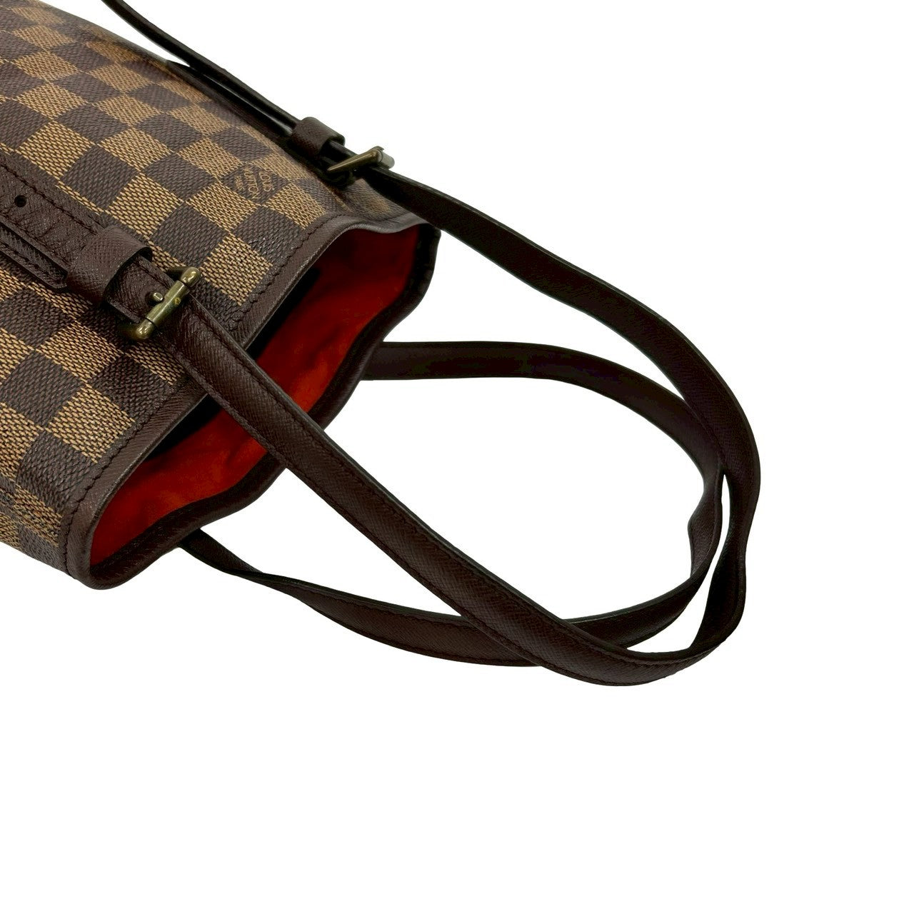 LOUIS VUITTON Tote Bag leather Brown Damier Male