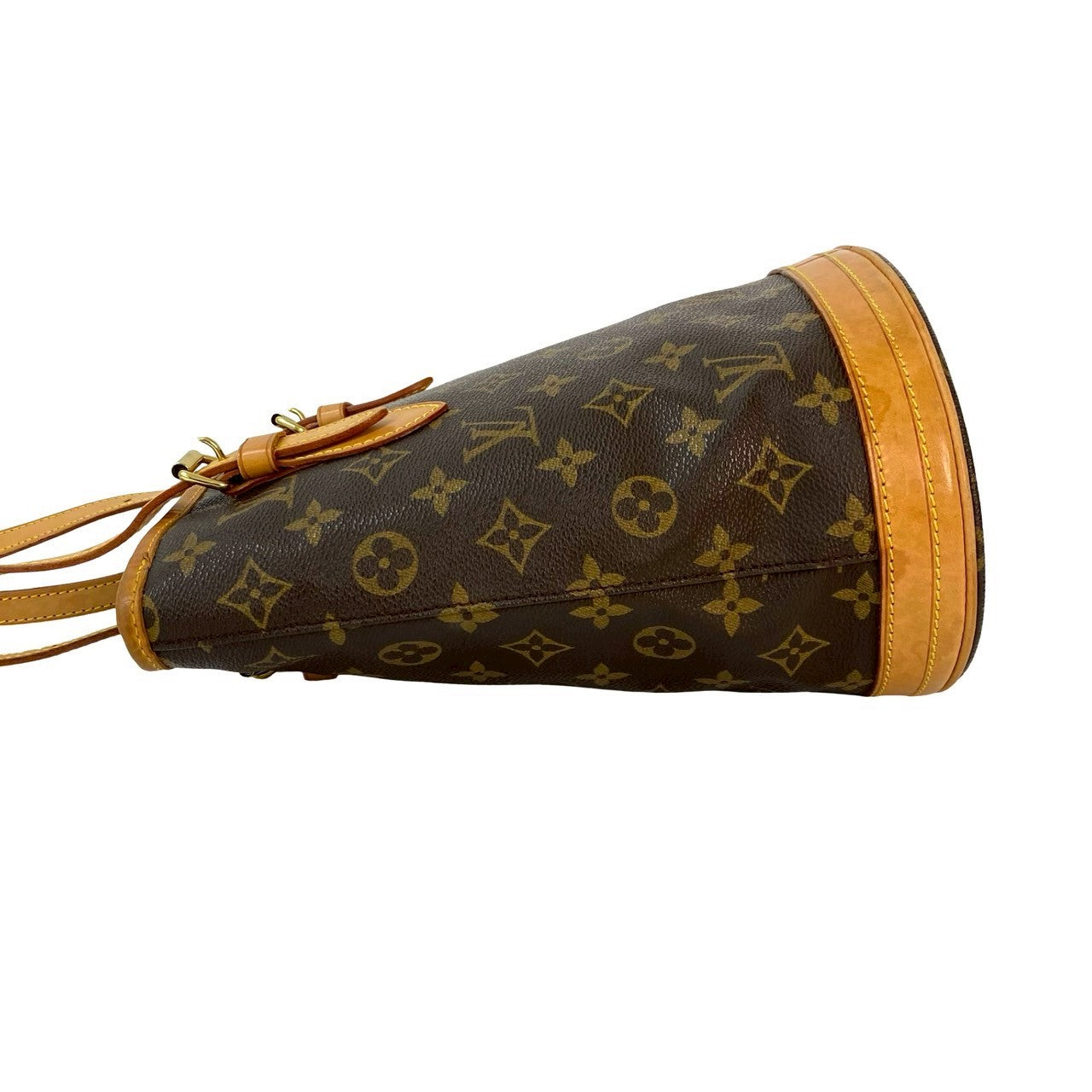 LOUIS VUITTON Tote Bag leather Brown Monogram Bucket