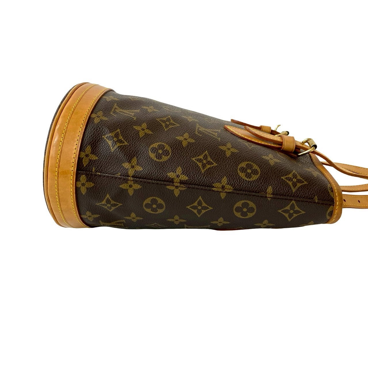 LOUIS VUITTON Tote Bag leather Brown Monogram Bucket