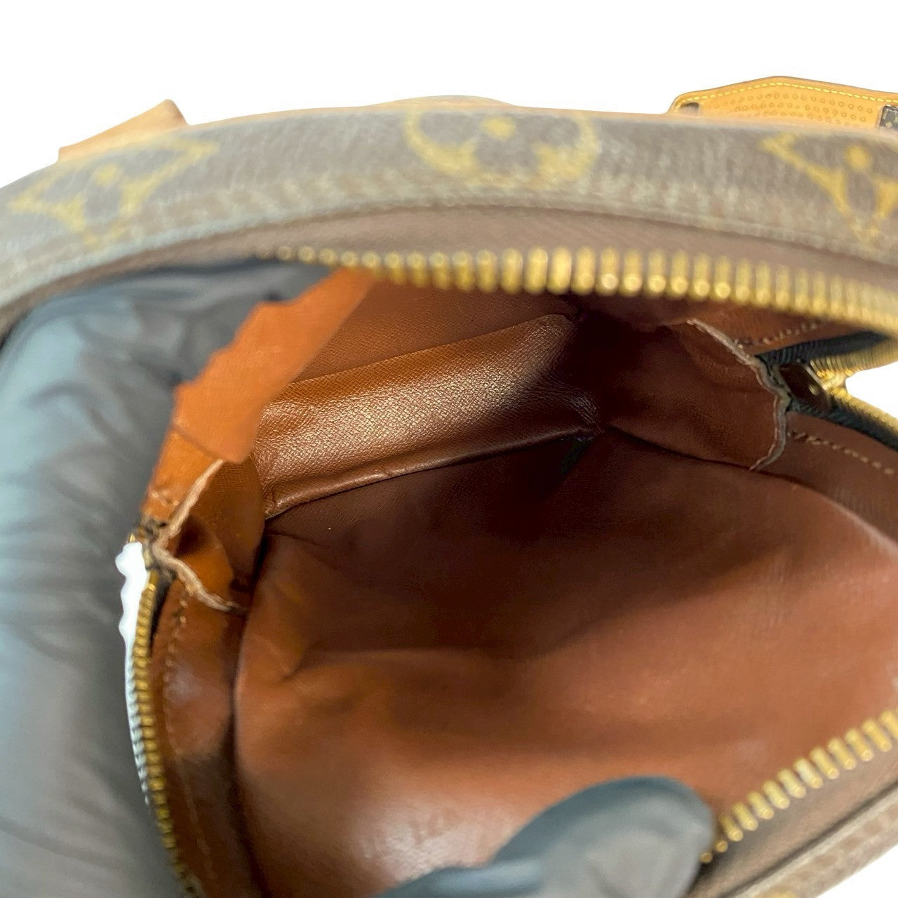 LOUIS VUITTON Shoulder Bag leather Brown Monogram Mini Amazone