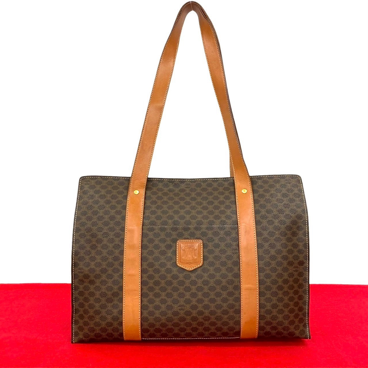 CELINE Tote Bag leather Brown