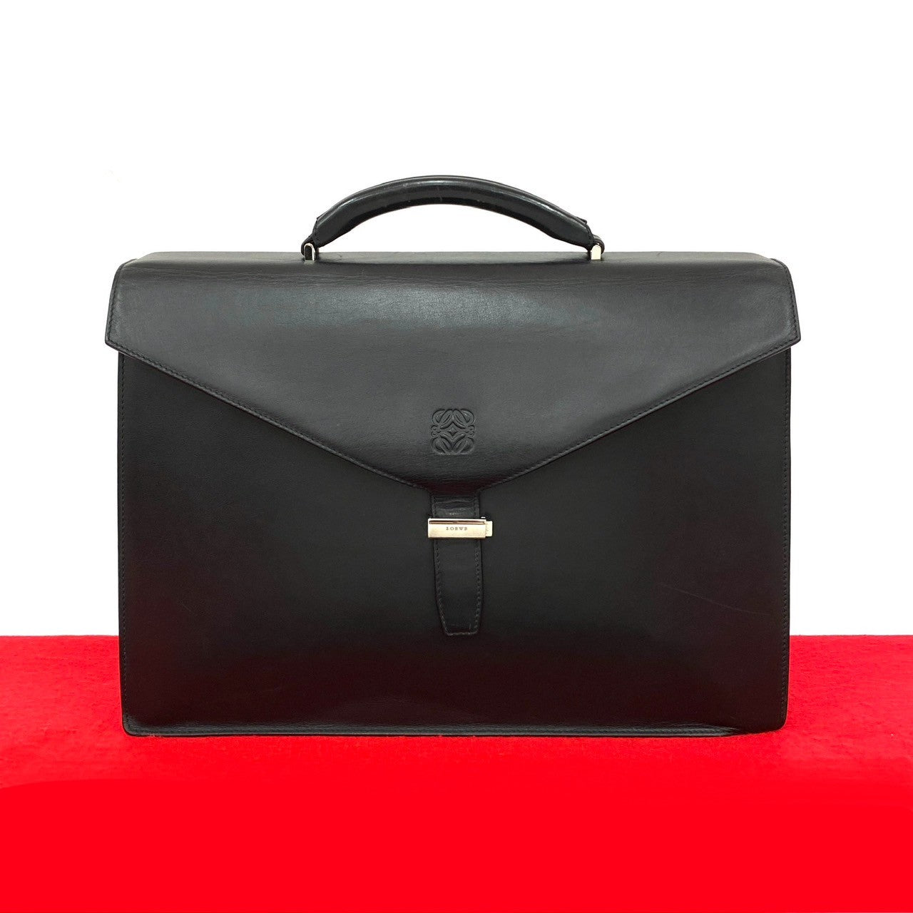 LOEWE Business bag leather black