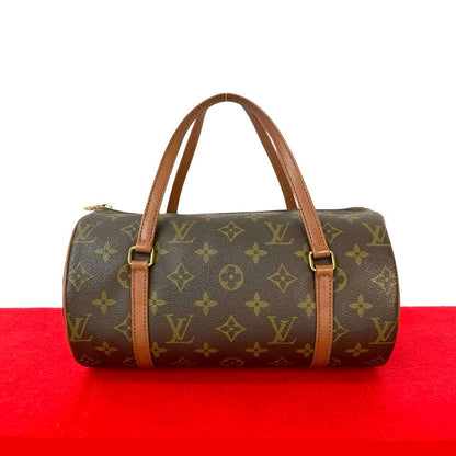 LOUIS VUITTON Handbag leather Brown Monogram Papillon26