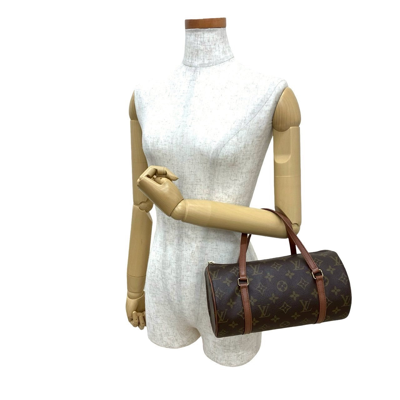 LOUIS VUITTON Handbag leather Brown Monogram Papillon26