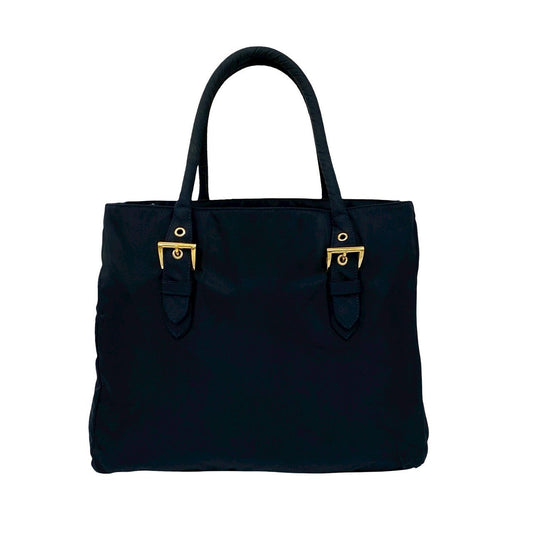 PRADA Handbag Nylon Navy