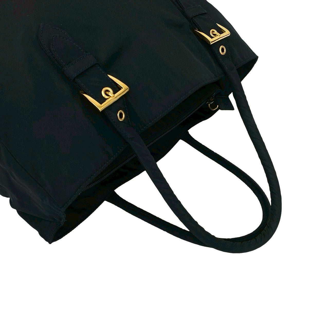 PRADA Handbag Nylon Navy