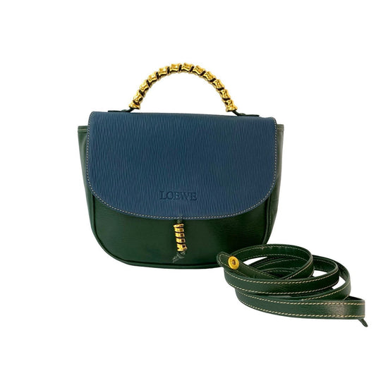 LOEWE Shoulder Bag leather green Velazquez