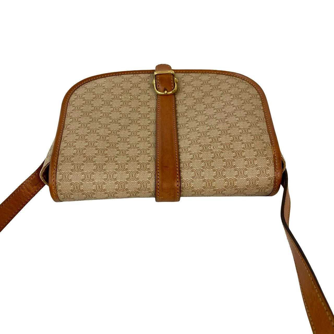 CELINE Shoulder Bag leather Brown