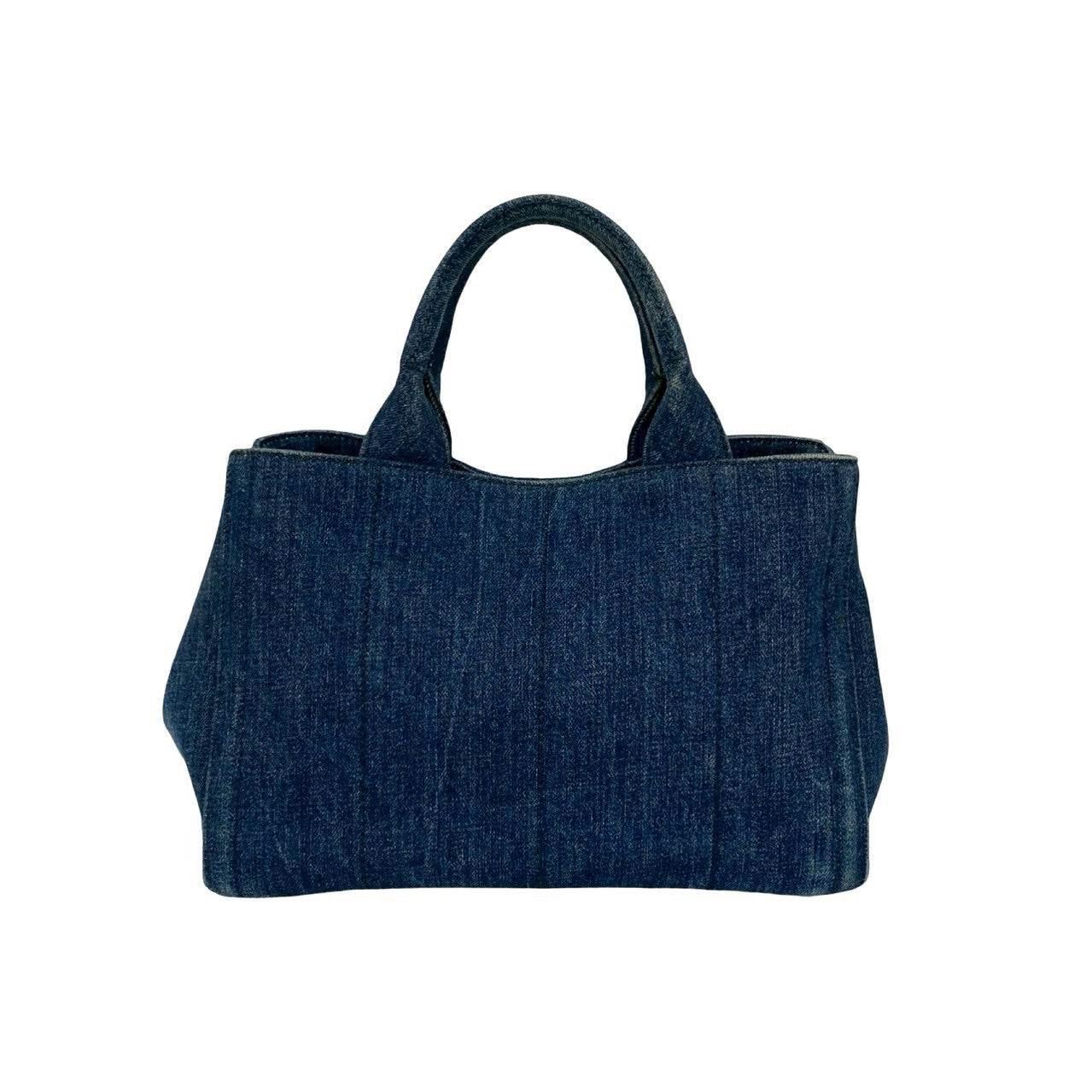 PRADA Handbag denim blue Canapa