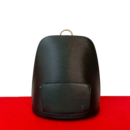 LOUIS VUITTON Backpack leather black Epi Coblanc