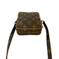 LOUIS VUITTON Shoulder Bag leather Brown Monogram Mini Danube