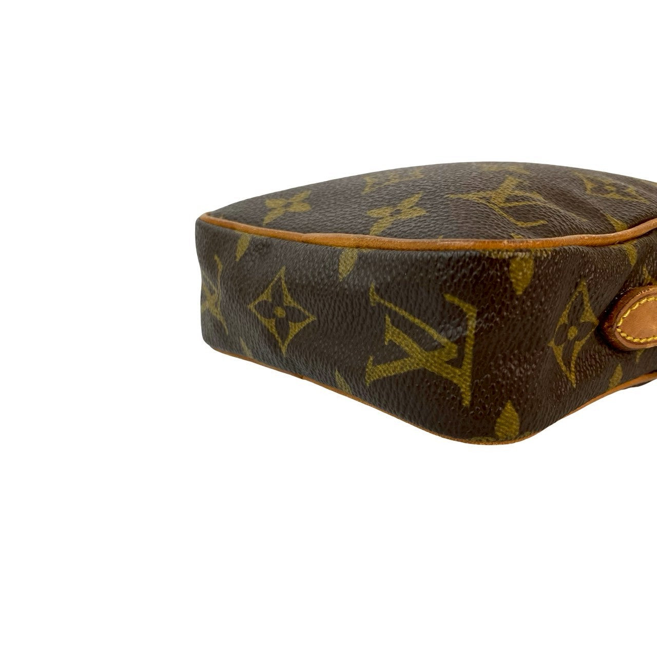 LOUIS VUITTON Shoulder Bag leather Brown Monogram Mini Danube