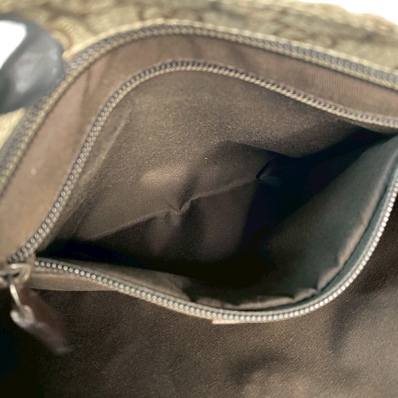 GUCCI Shoulder Bag leather Brown