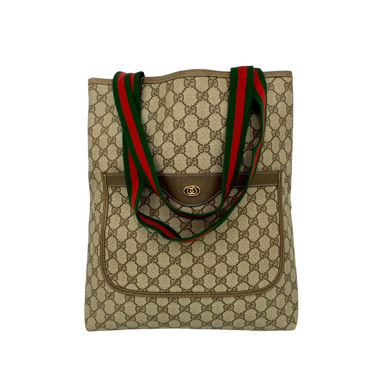 GUCCI Tote Bag leather Brown Sherry line