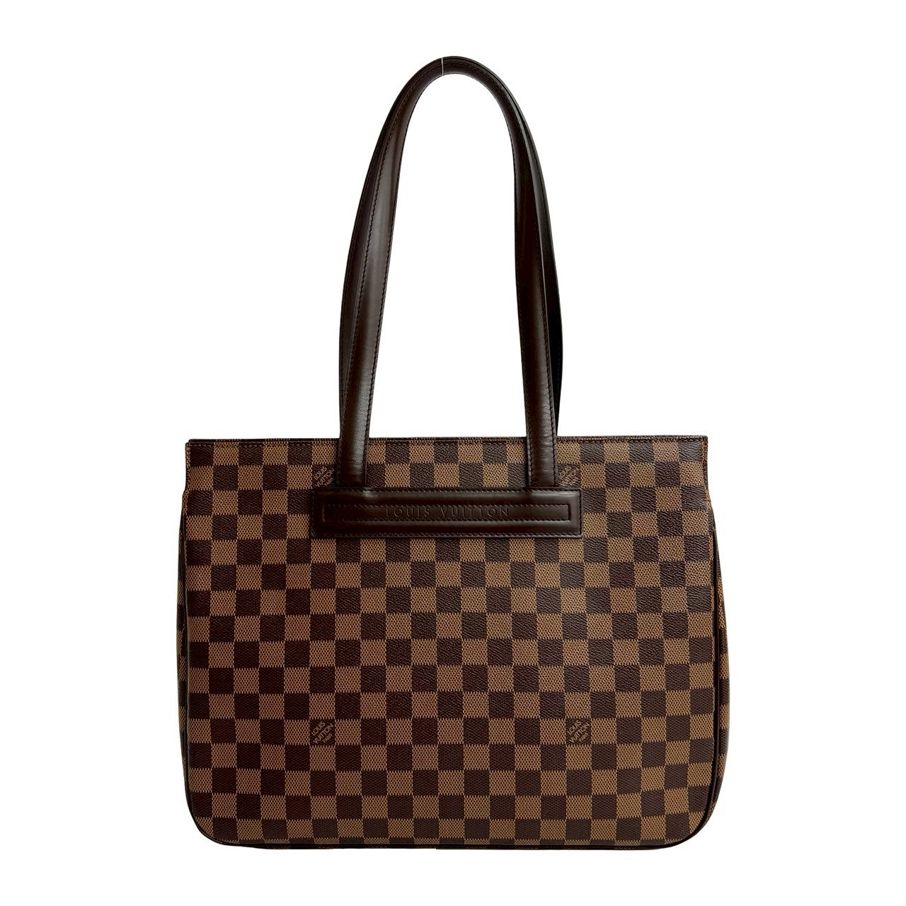 LOUIS VUITTON Tote Bag leather Brown Damier Parioli PM