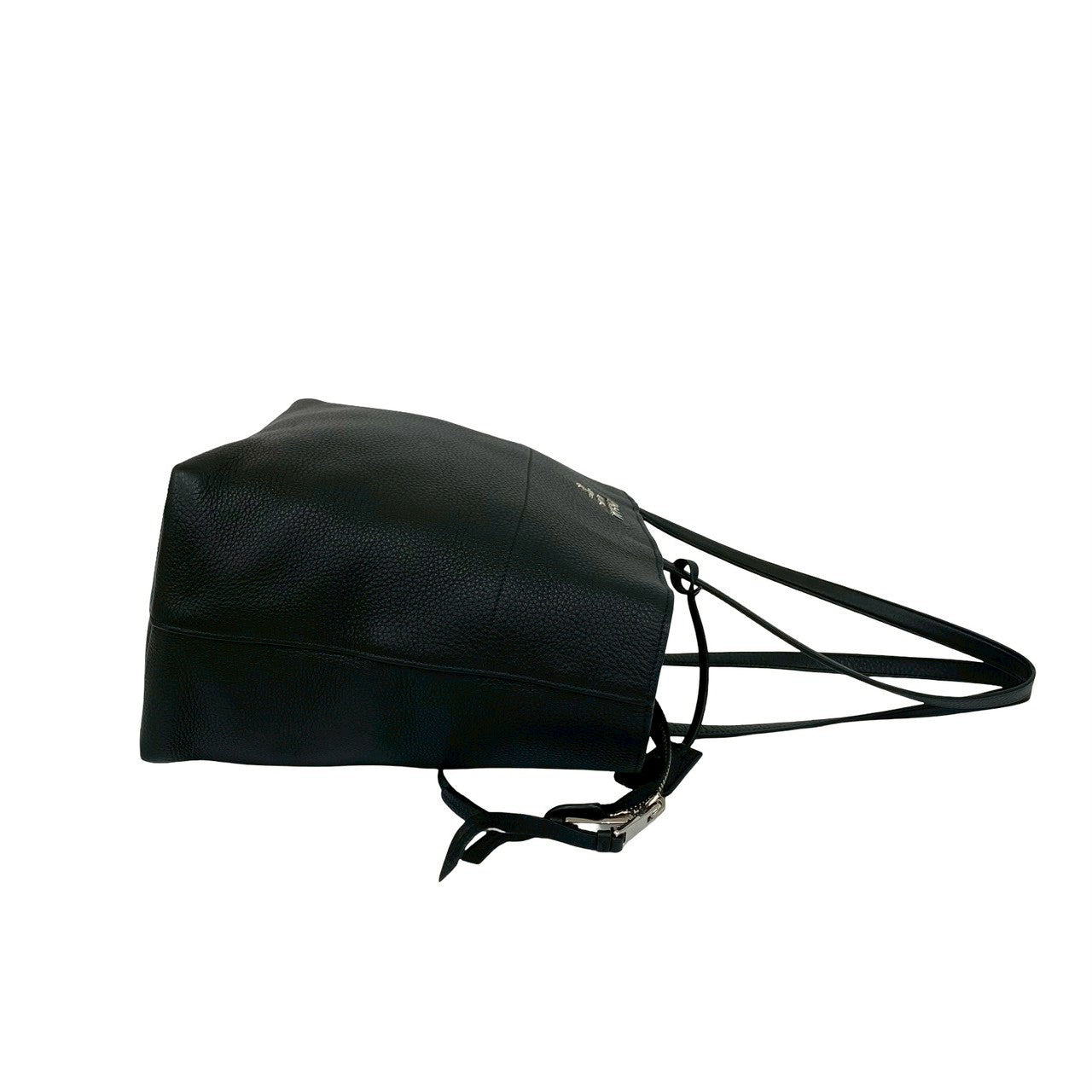 PRADA Tote Bag leather black