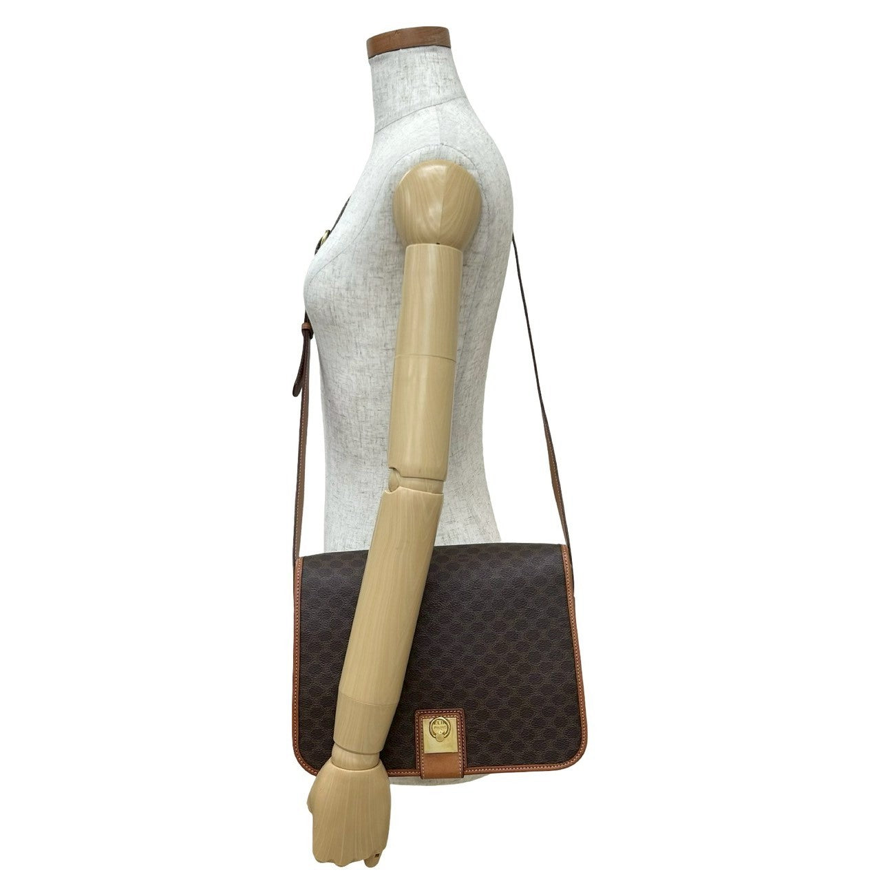 CELINE Shoulder Bag leather Brown