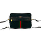 GUCCI Shoulder Bag canvas black Sherry line