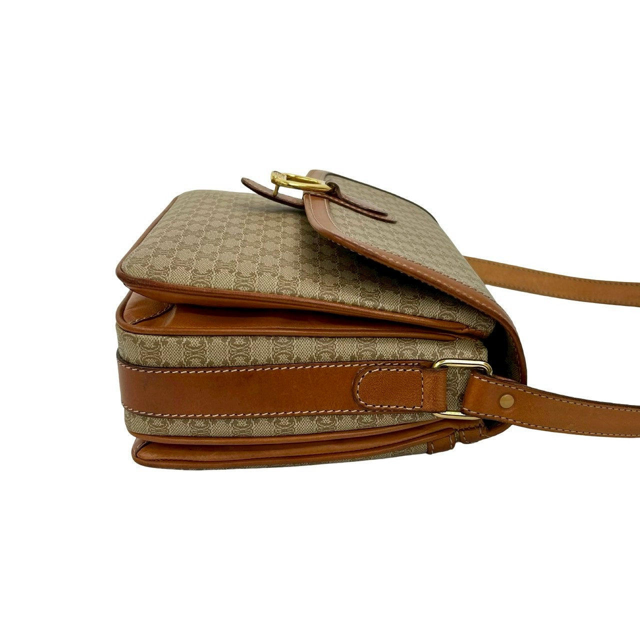 CELINE Shoulder Bag leather beige