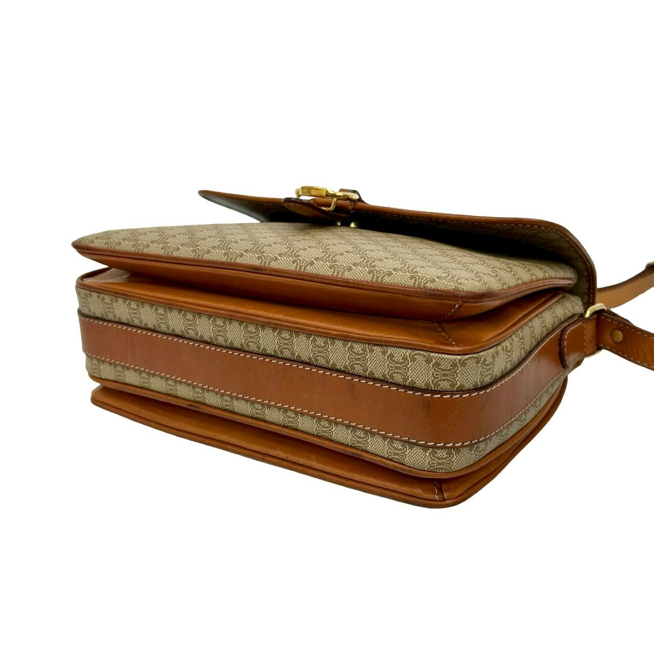 CELINE Shoulder Bag leather beige