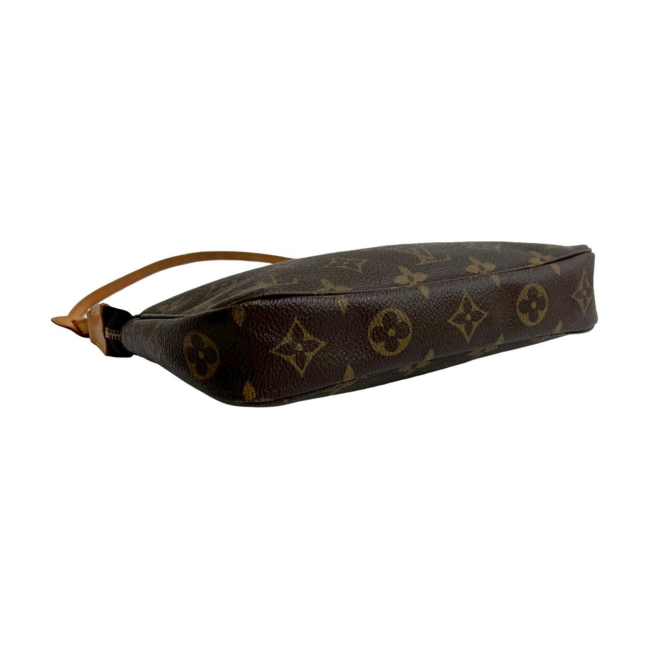 LOUIS VUITTON Handbag leather Brown Monogram Pochette Accessoires