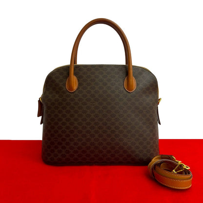 CELINE Shoulder Bag leather Brown