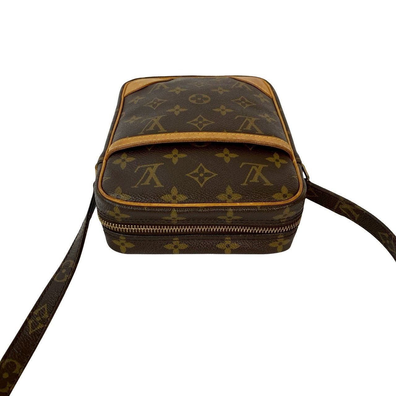 LOUIS VUITTON Shoulder Bag leather Brown Monogram Danube