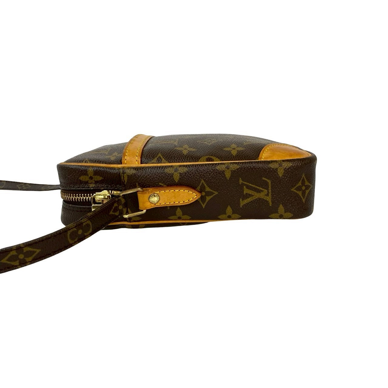 LOUIS VUITTON Shoulder Bag leather Brown Monogram Danube