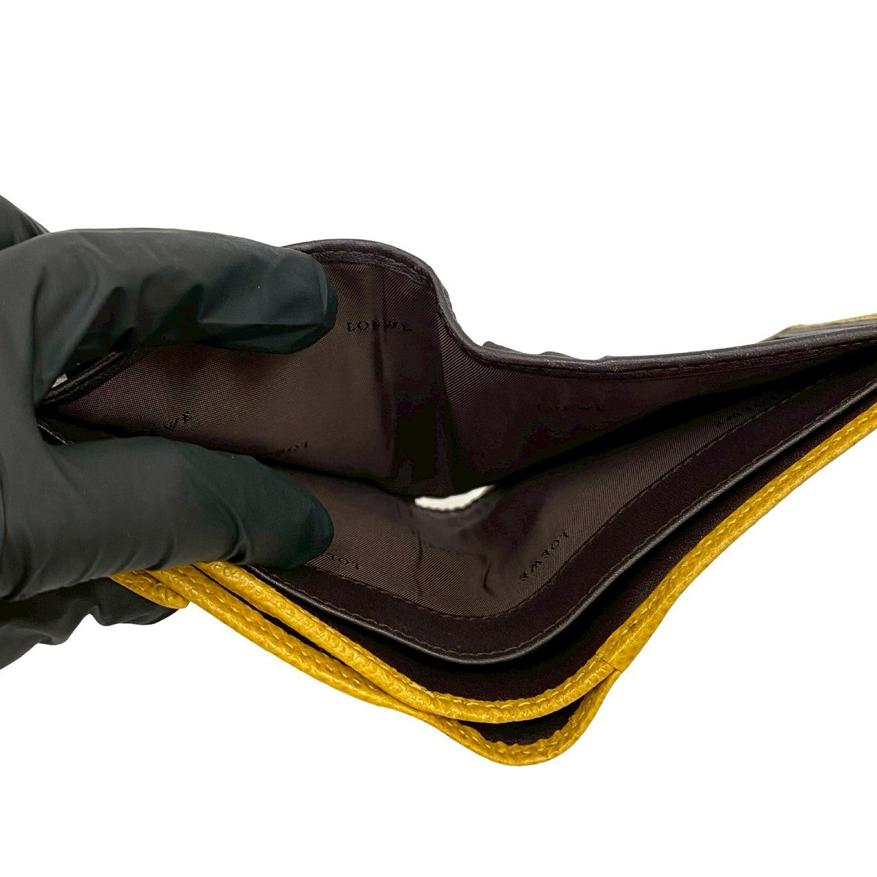 LOEWE Bifold Wallet leather yellow