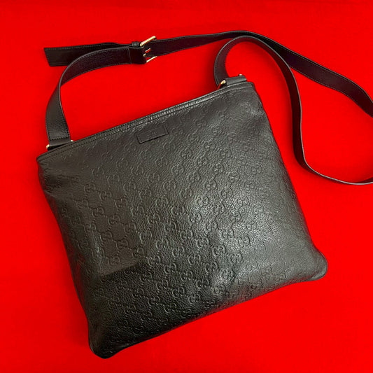 GUCCI Shoulder Bag leather black Sima 表記サイズ(EU)