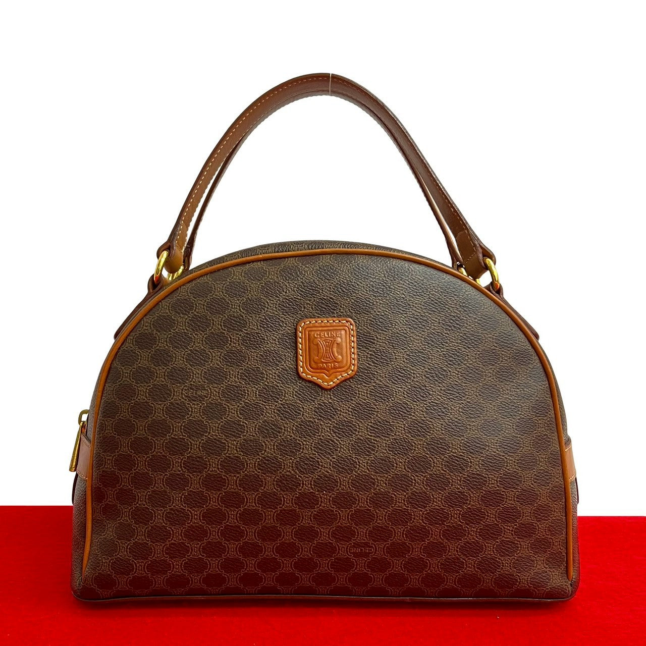 CELINE Handbag leather Brown