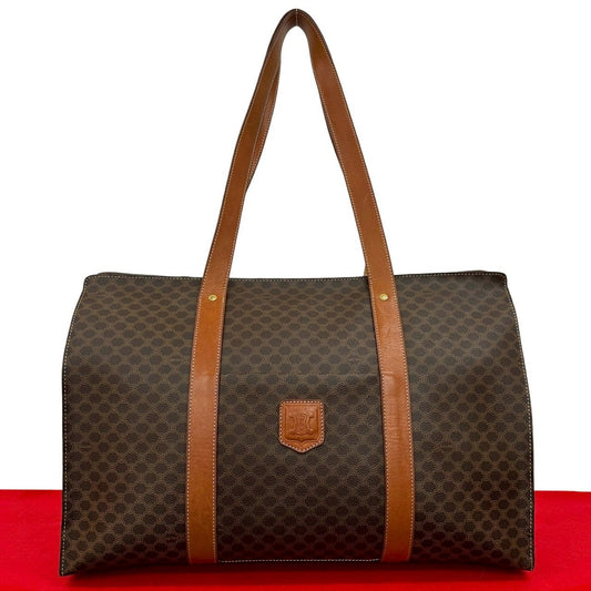 CELINE Tote Bag PVC Brown