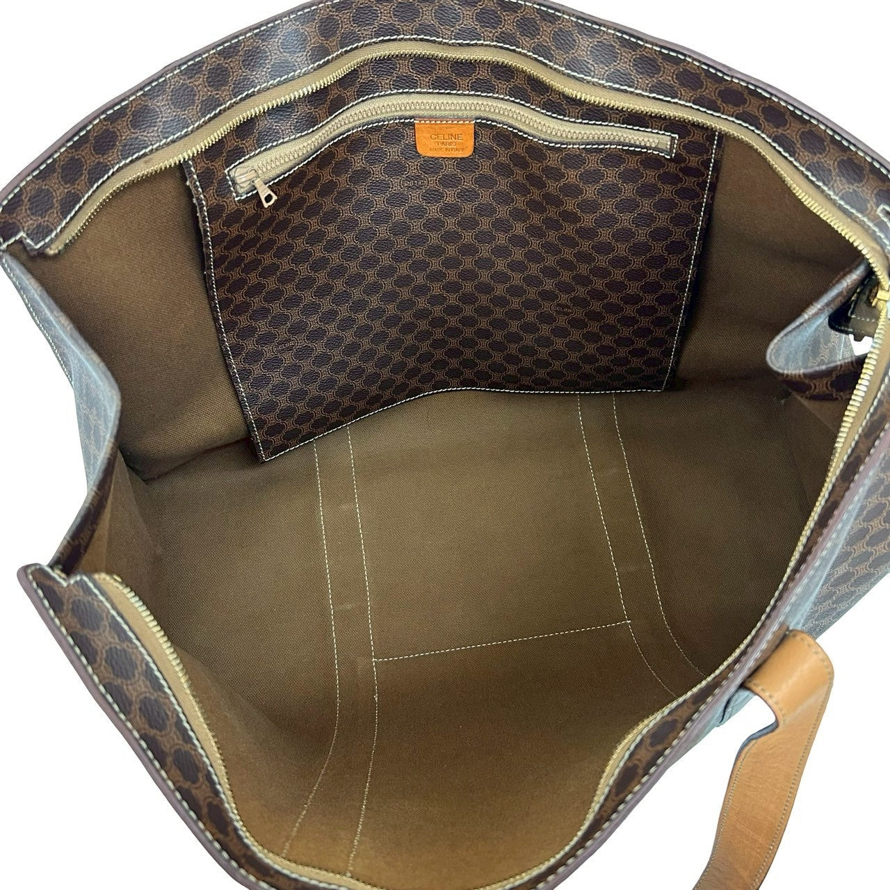 CELINE Tote Bag PVC Brown